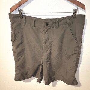 SCOTTeVEST TEC Sz36 Dark Khaki Cargo Hiking Outdoor Multi Pockets Stretch Shorts